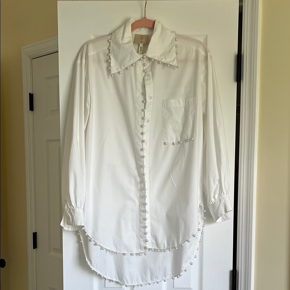 Anthropologie White Button Down Shirt